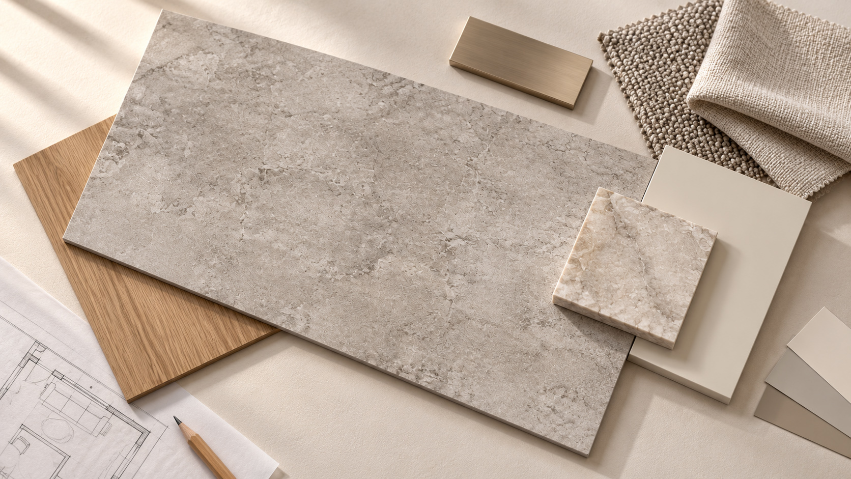 Moodboard - kámen beton mramor